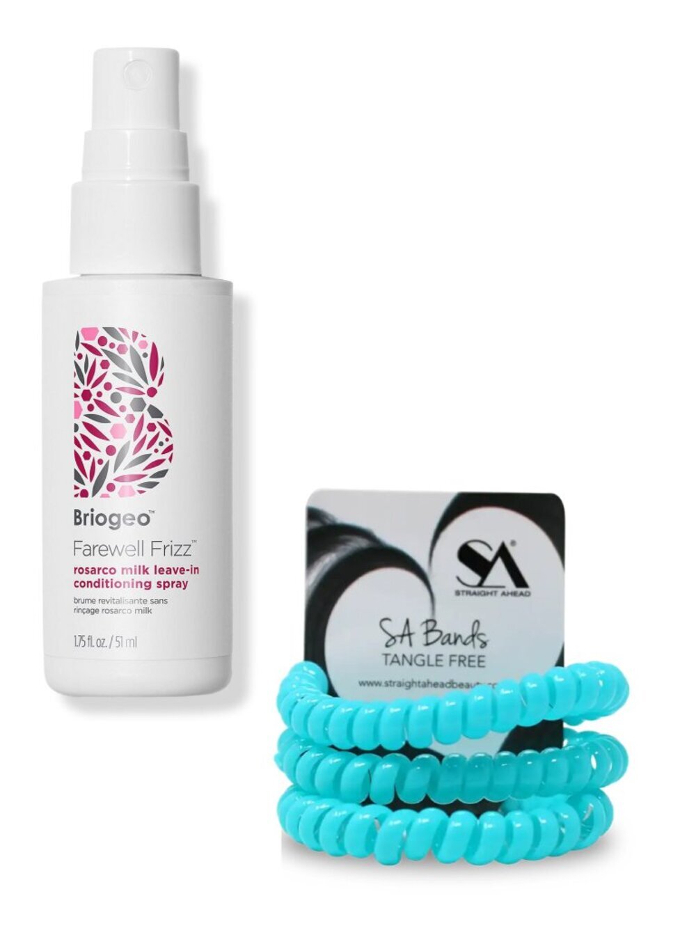 Briogeo Leave-In Conditioner & Turquoise Coil Bands